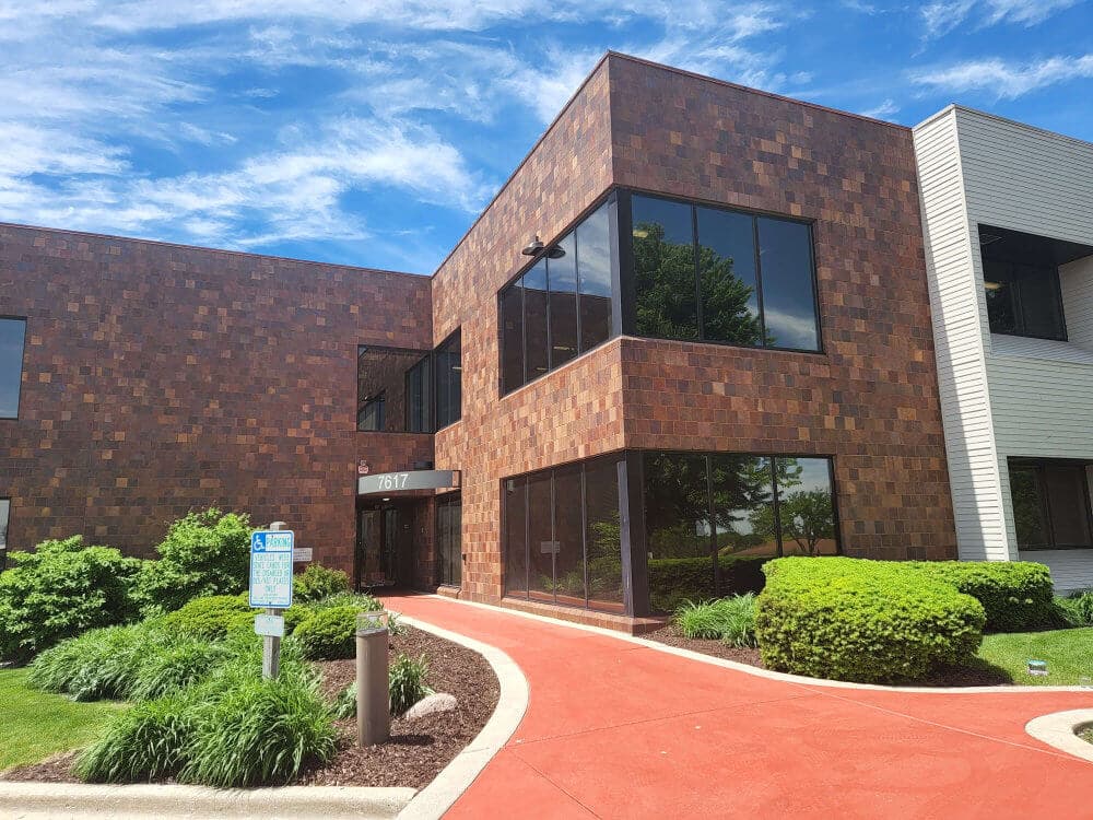 Office building entrance