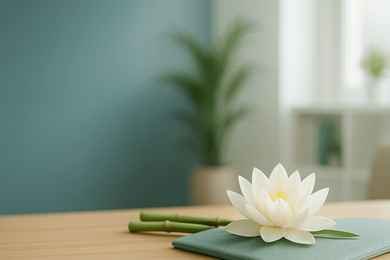 Peaceful lotus flower symbolizing healing and tranquility